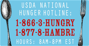 USDA National Hunger Hotline 